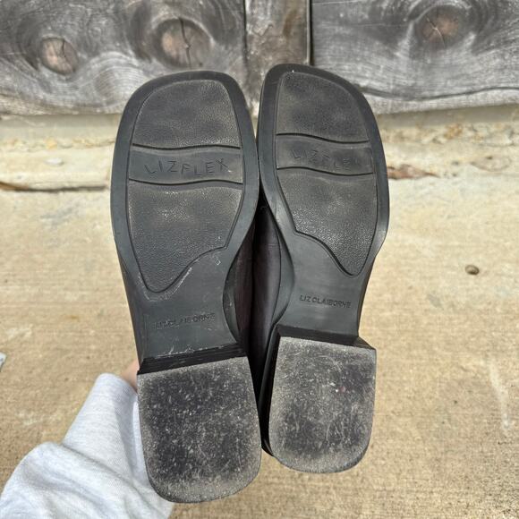 Liz Claiborne Liz flex Brown Leather Mule Loafers - Size 7M - Picture 6 of 6